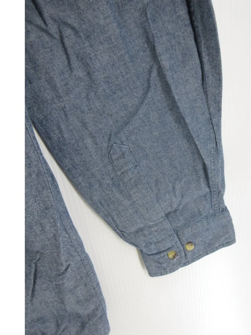 VINTAGE LL Bean Shirt XXL Tall Chambray Button Down Preppy Pocket